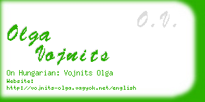 olga vojnits business card
